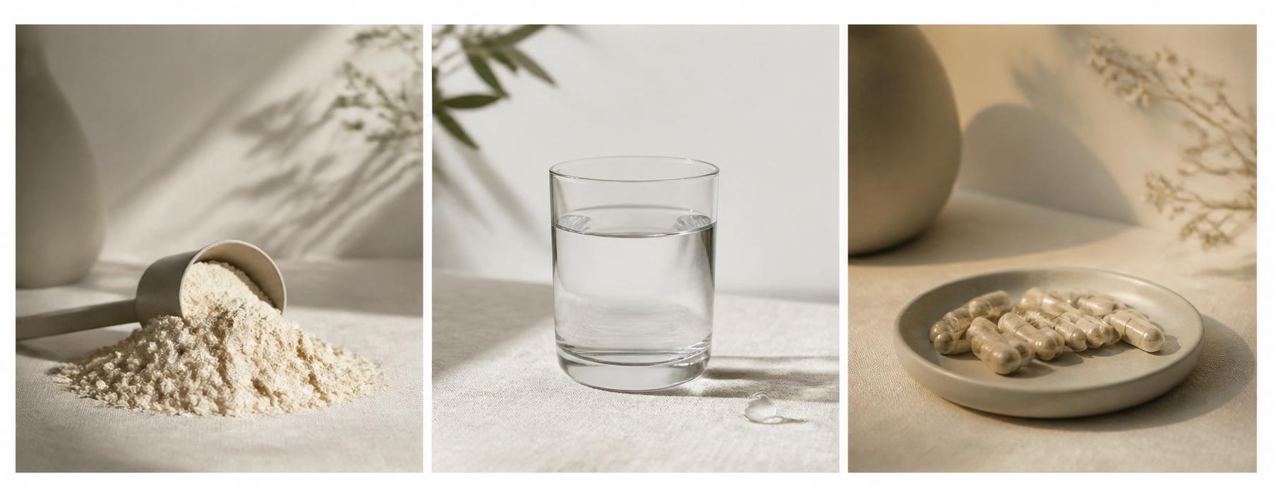 Morgen, Tag und Abend: Powder, Hydration und Capsules als tägliche GLYN-Routine